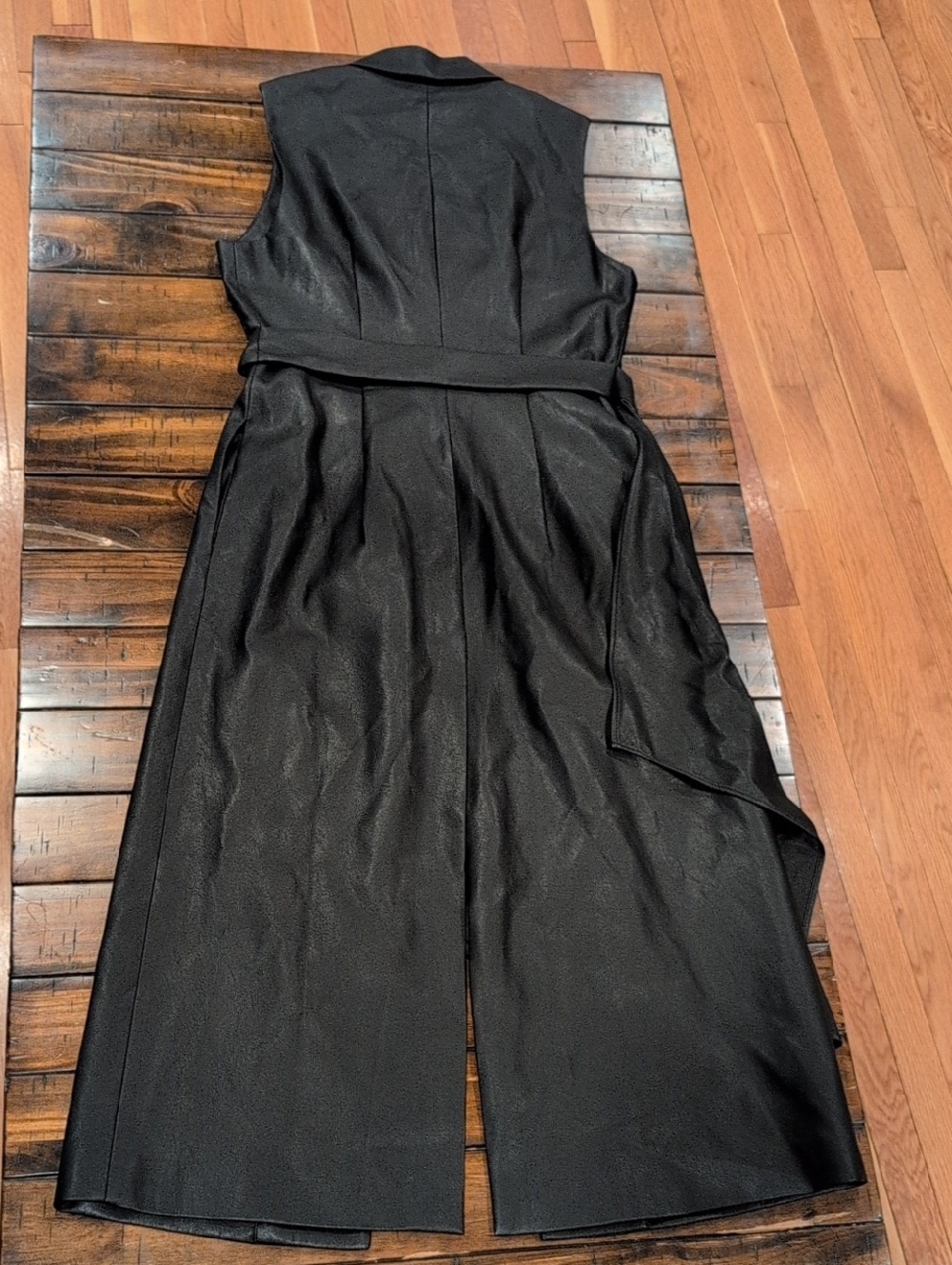 BCBG MaxAzria Draped Faux Leather Vest - Picture 10 of 10
